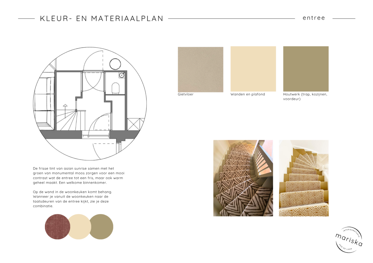 kleurenplan materialenplan interieurontwerp nieuwbouwwoning Oldenzaal