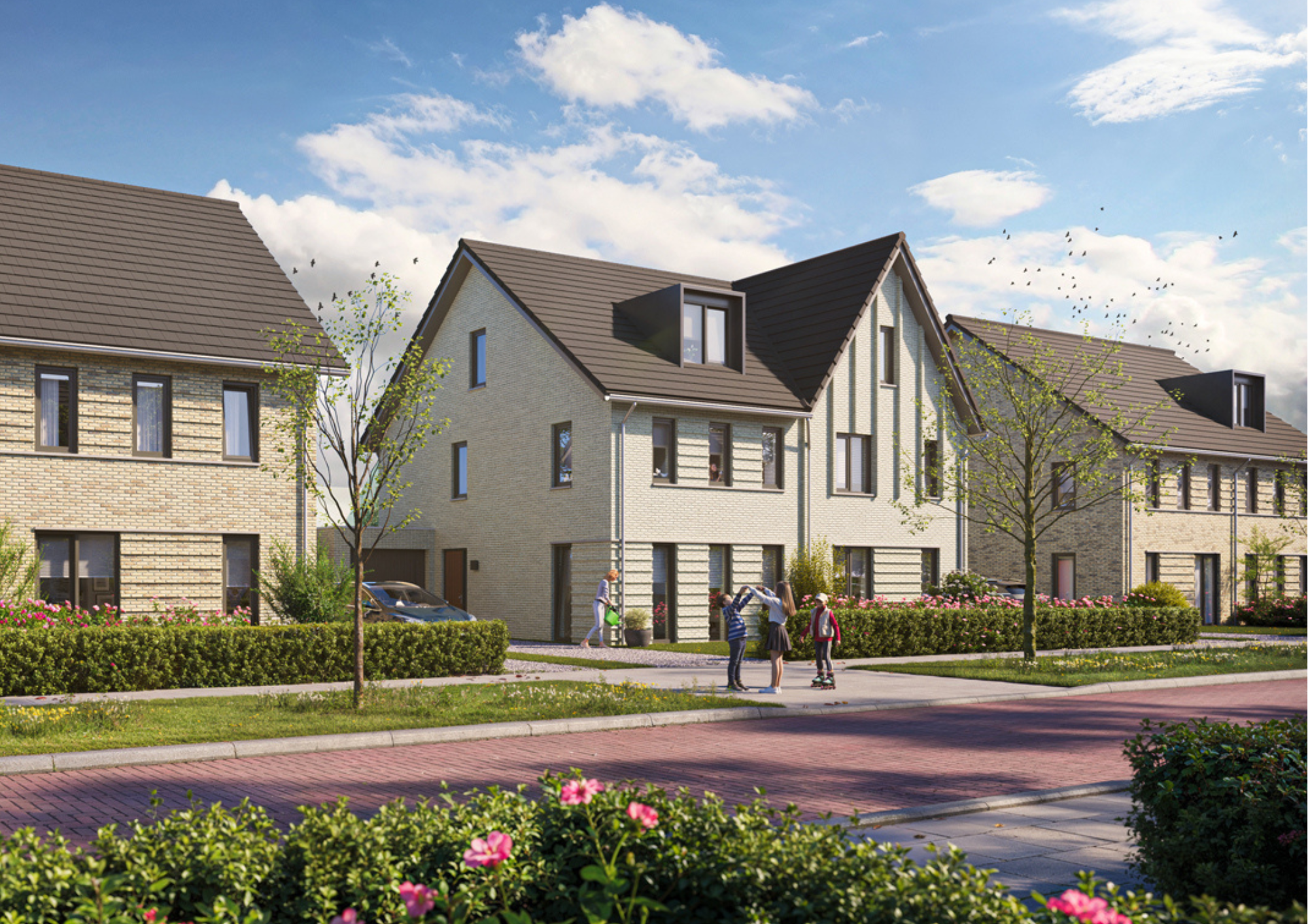 Render nieuwbouwwoning Oldenzaal Weideblik